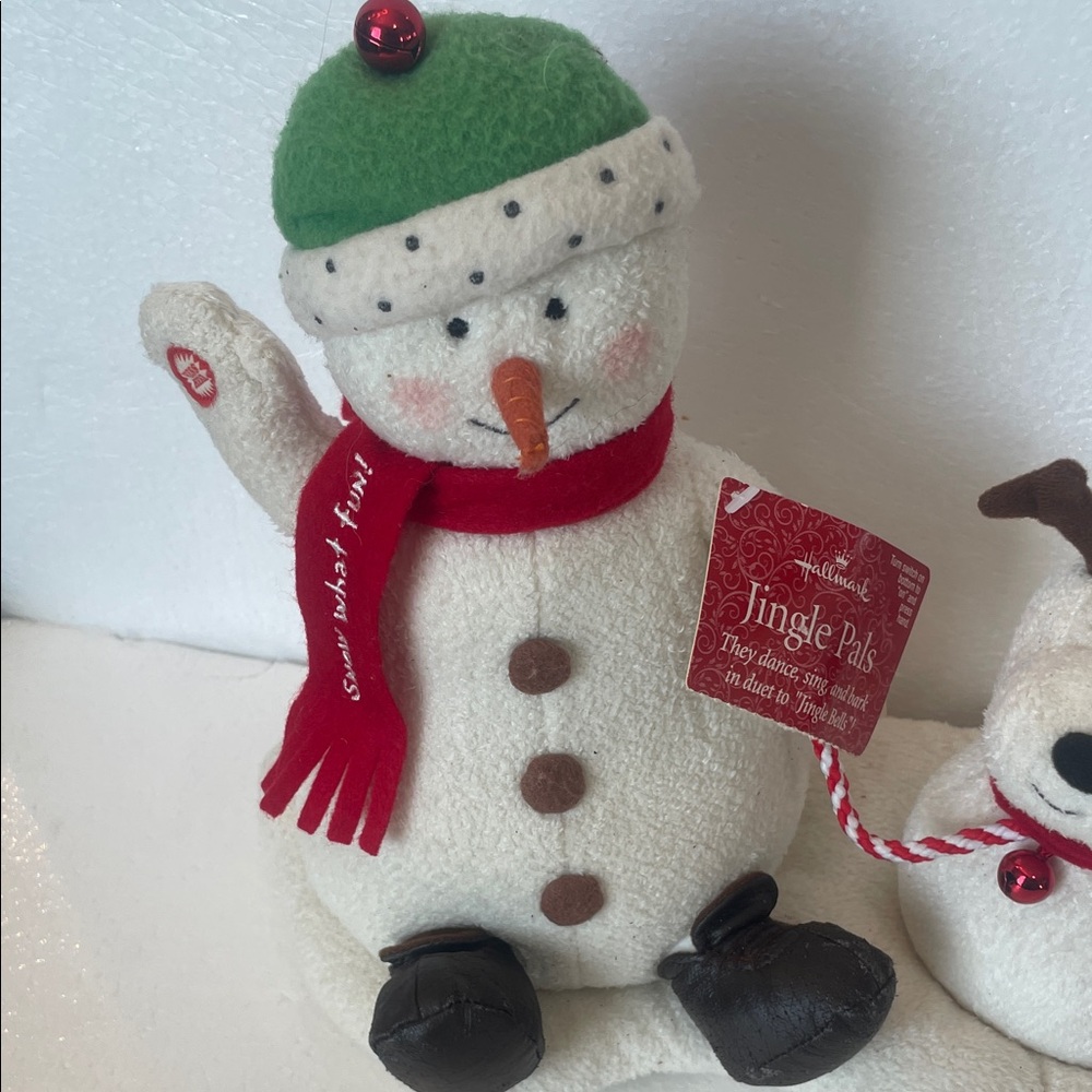 Y2K Hallmark jingle pals Snowman snow what fun dance sing bark jingle bells new - Picture 2 of 11